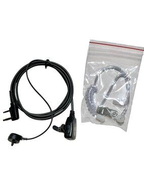 Retevis EAK001 2-Pin Acoustic Tube Earpiece Mic For Two-Way Radio Communication